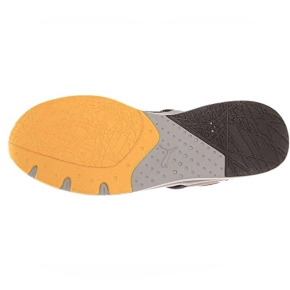 PUMA HAAST DIP DYE MENS TENNIS SHOES, SNEAKERS, BLACK YELLOW & GREY, SIZE 11 - Picture 14 of 16